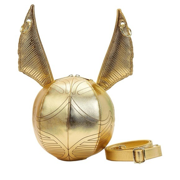 NEW Loungefly Universal Studios Harry Potter Golden Snitch Crossbody Bag Purse