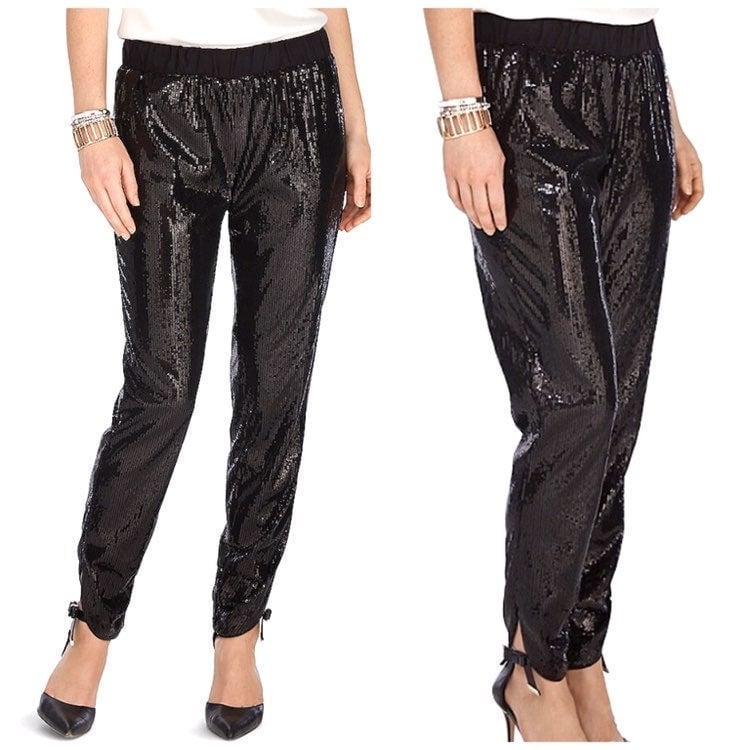 Tapered Sequin Pants