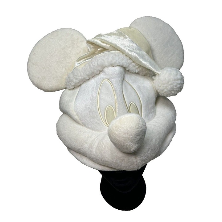 Tokyo Disney Resort White Plush Mickey Mouse Christmas Hat
