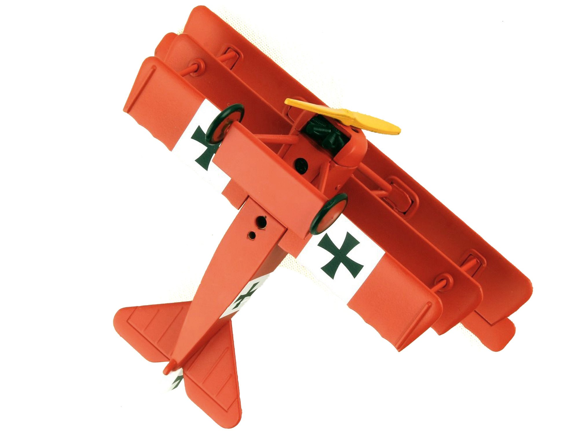 Fokker Dr.I Tri-plane Aircraft Red Baron German Air Force 1/63 Diecast Model A