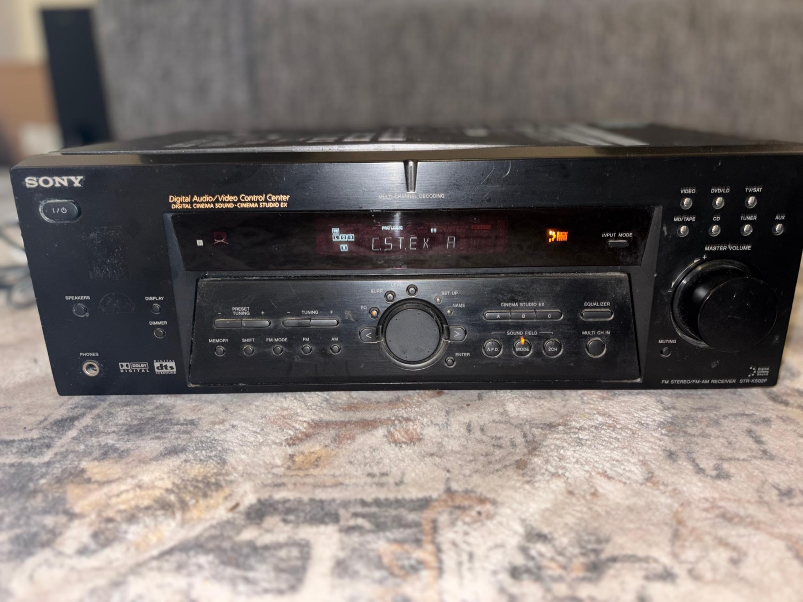 Sony STR-K502P Digital Audio/Video Control Center Receiver Home Theater TESTED