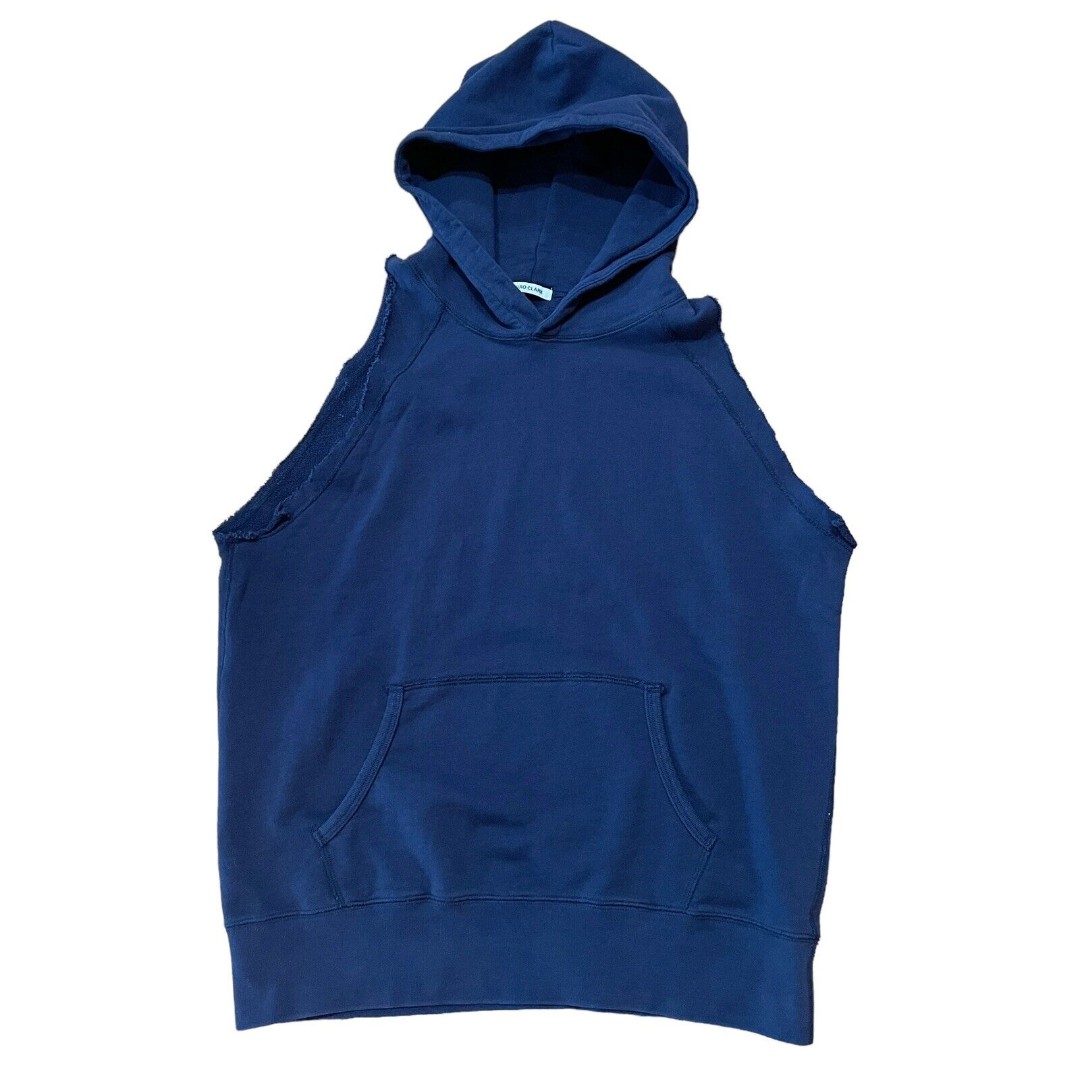 Hiro Clark The No Sleeve Hooded Mens Sleeveless Hoodie Size Medium M *read descr