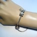 Pandora Sterling Silver Elephant, Horseshoe Pink Enamel Charm Bracelet