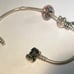 Pandora Sterling Silver Elephant, Horseshoe Pink Enamel Charm Bracelet