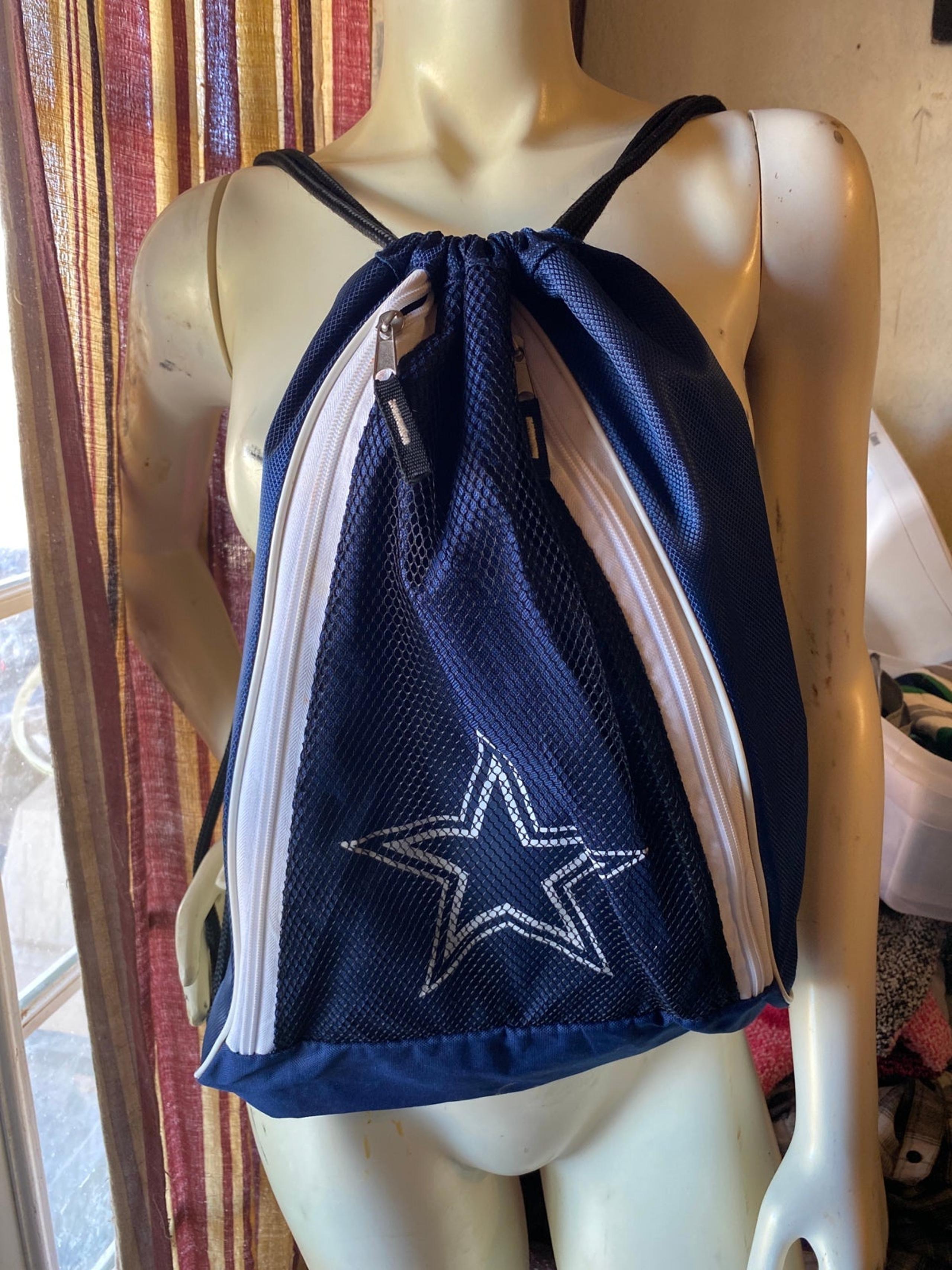 Mens NFL Authentic Cowboys drawstring bag Double front & Back