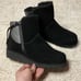 BEARPAW Women’s NWT’s Megan Black Suede Wedge Bearcoat Boots Size 9