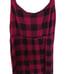 Torrid Womens 2X Red Black Plaid Sleeveless Challis Hi-Lo Maxi Dress V-Neck