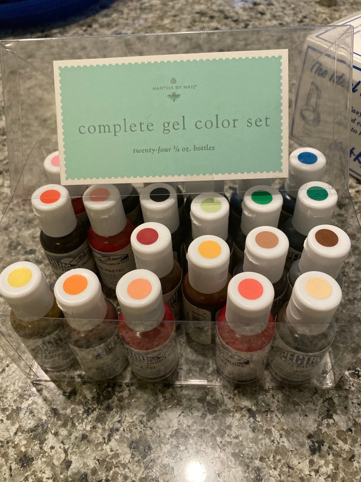 Martha by Mail - gel food coloring set
