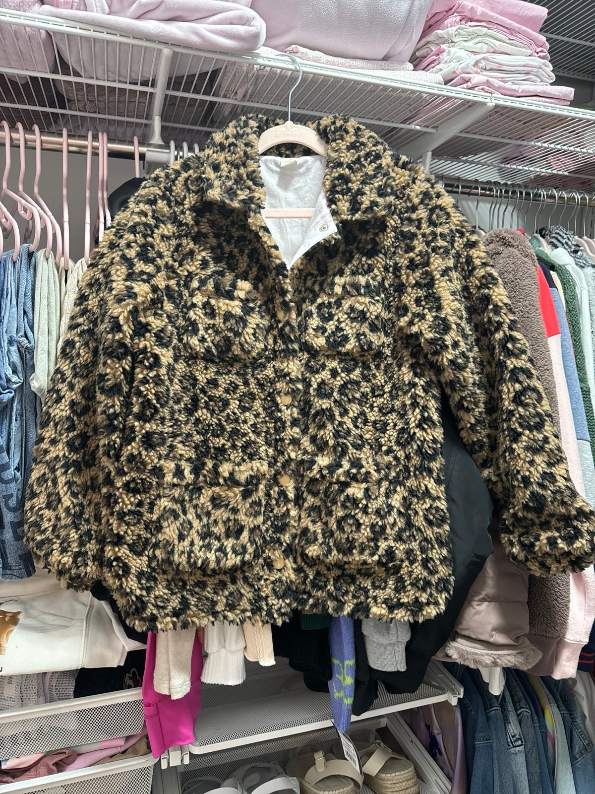 J Crew / Crewcuts Girls Shearling Coat size M 8-9