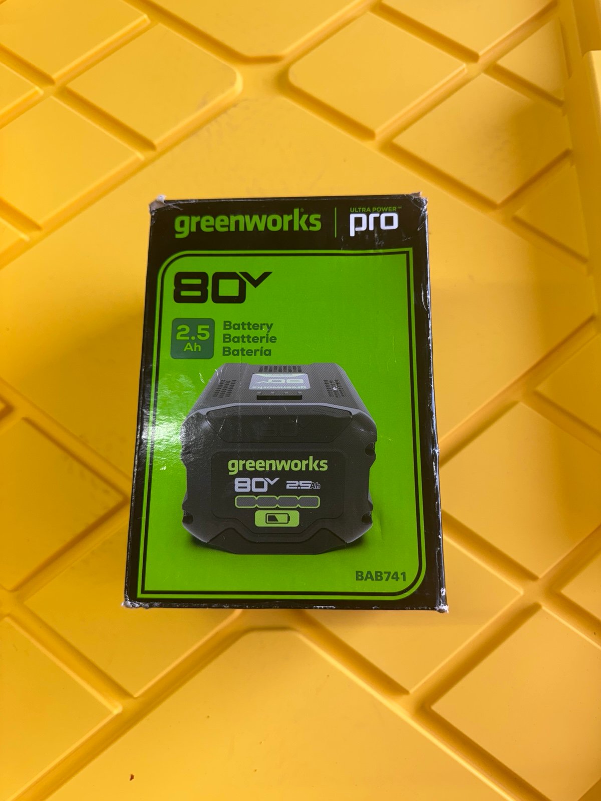 Greenworks 80v 2.5AH battery & charger