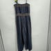 LAIA Multicolor Naomi Embroidered Tie Strap Wide Leg Jumpsuit Size Medium