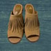 Gianni Bini Suede Fringe Road Tripz Mules