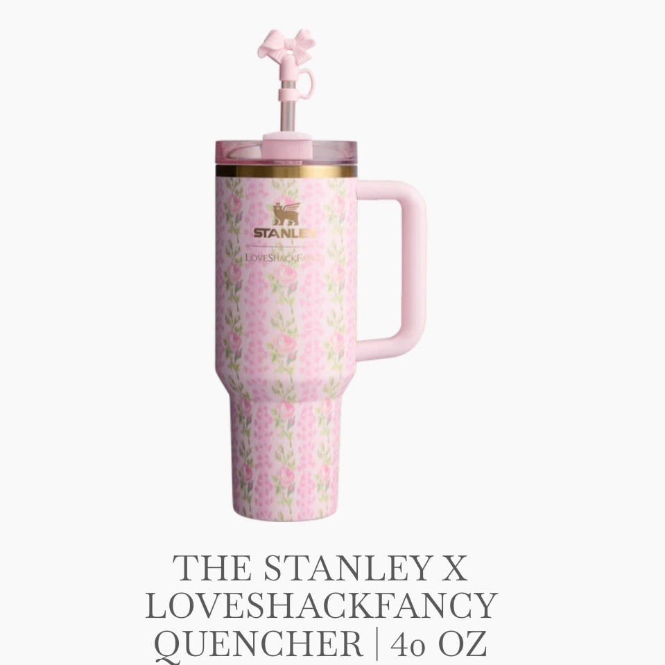 NEW! Limited Edition. Stanley x LoveShackFancy Tumbler 40 Oz