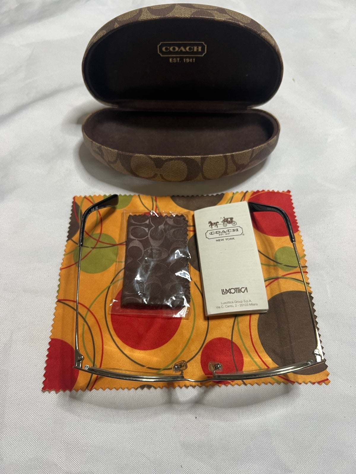 Coach glasses with case