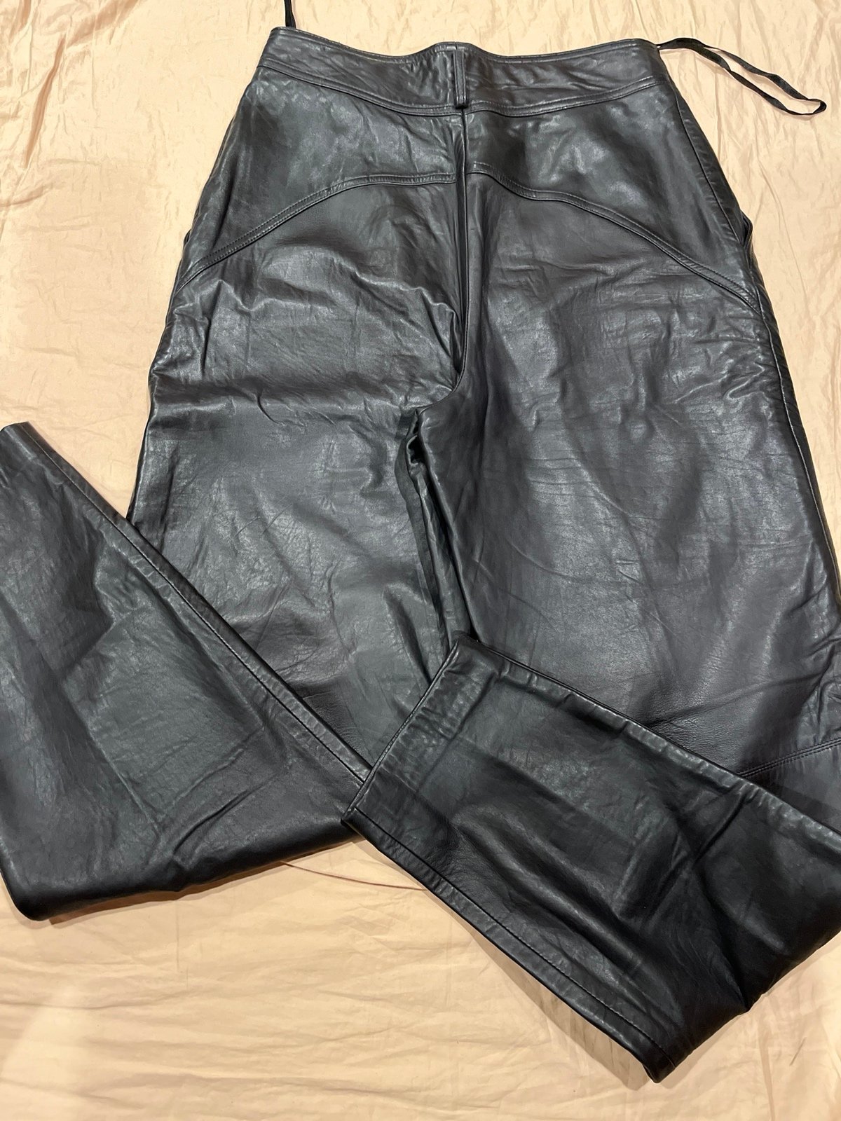Linda Allard Ellen Tracy Motorcycle pants Leather Women’s size 10 black new