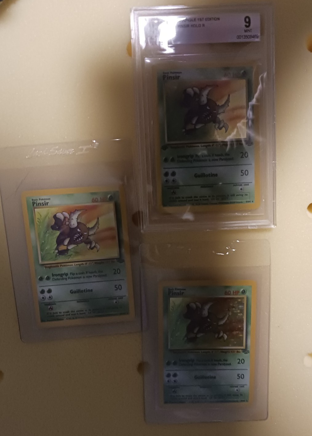 1st edition pokemon holo pinsir set