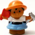 Fisher Price Little People CONSTRUCTION WORKERS CONTRACTORS BULLDOZER DUMP TRUCK