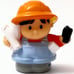 Fisher Price Little People CONSTRUCTION WORKERS CONTRACTORS BULLDOZER DUMP TRUCK