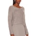 Lovers + Friends Chunky Sweater Grey SMALL V neck Oversize Cozy Soft 128 NEW