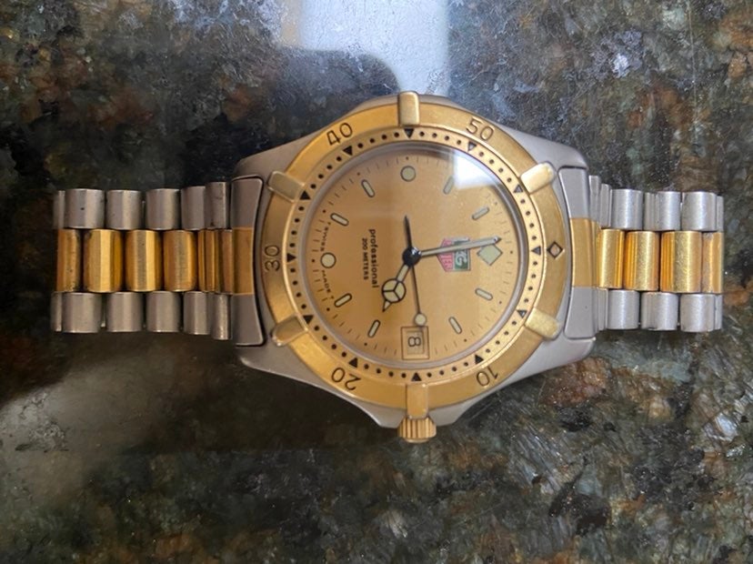 Mens Tag Heuer two tone watch