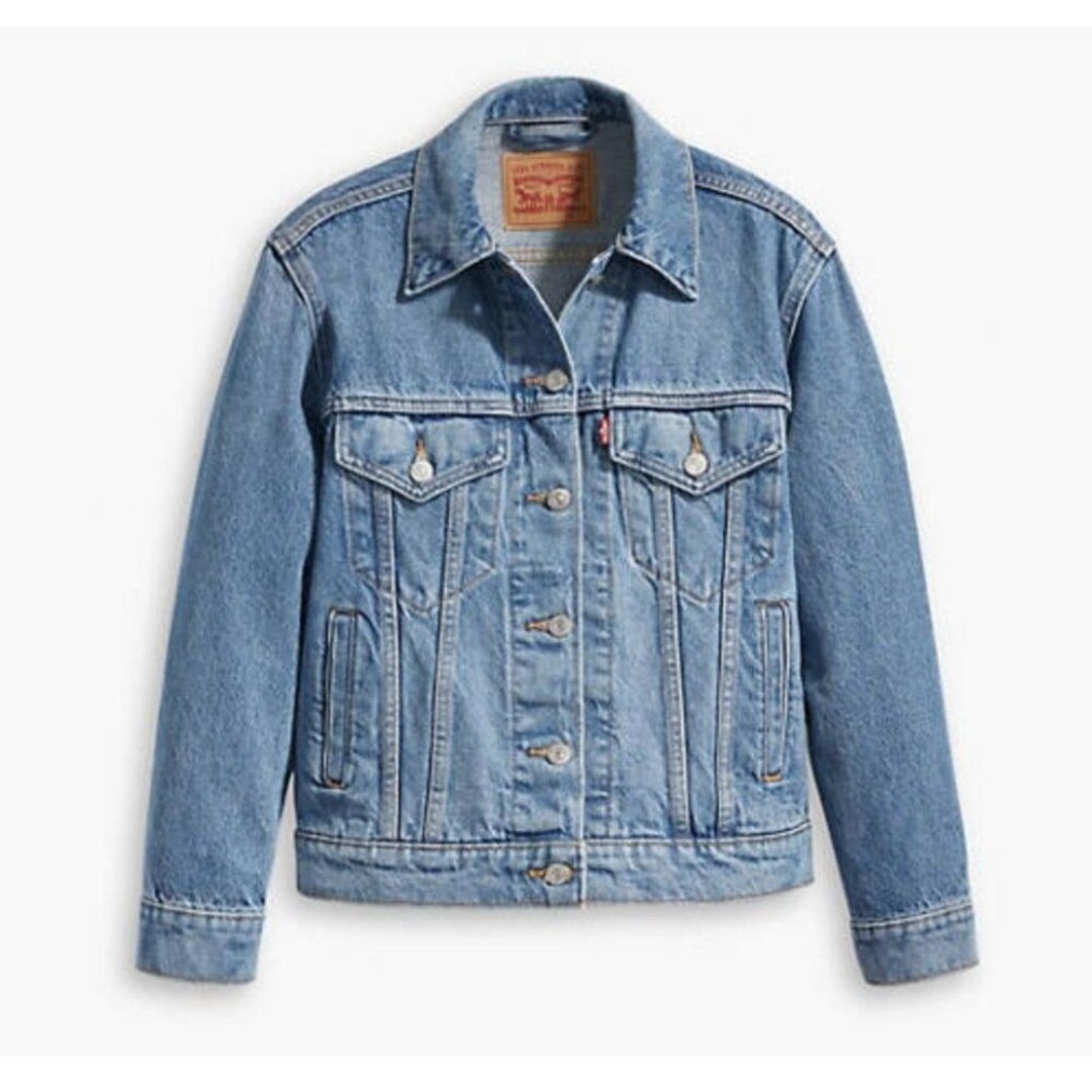 Levi's NWT Sz S Wild West Medium Wash Ex-Boyfriend Trucker Jacket