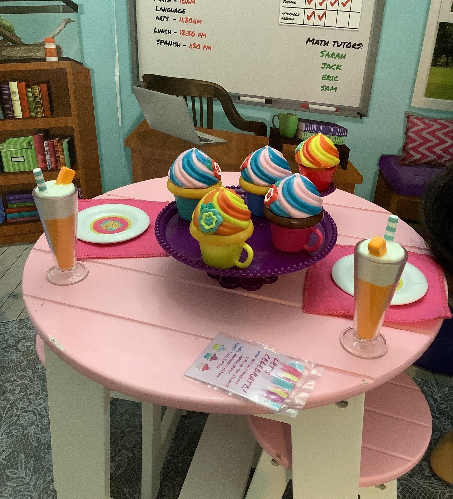 American Girl Gabriella's Colorful Cupcake set