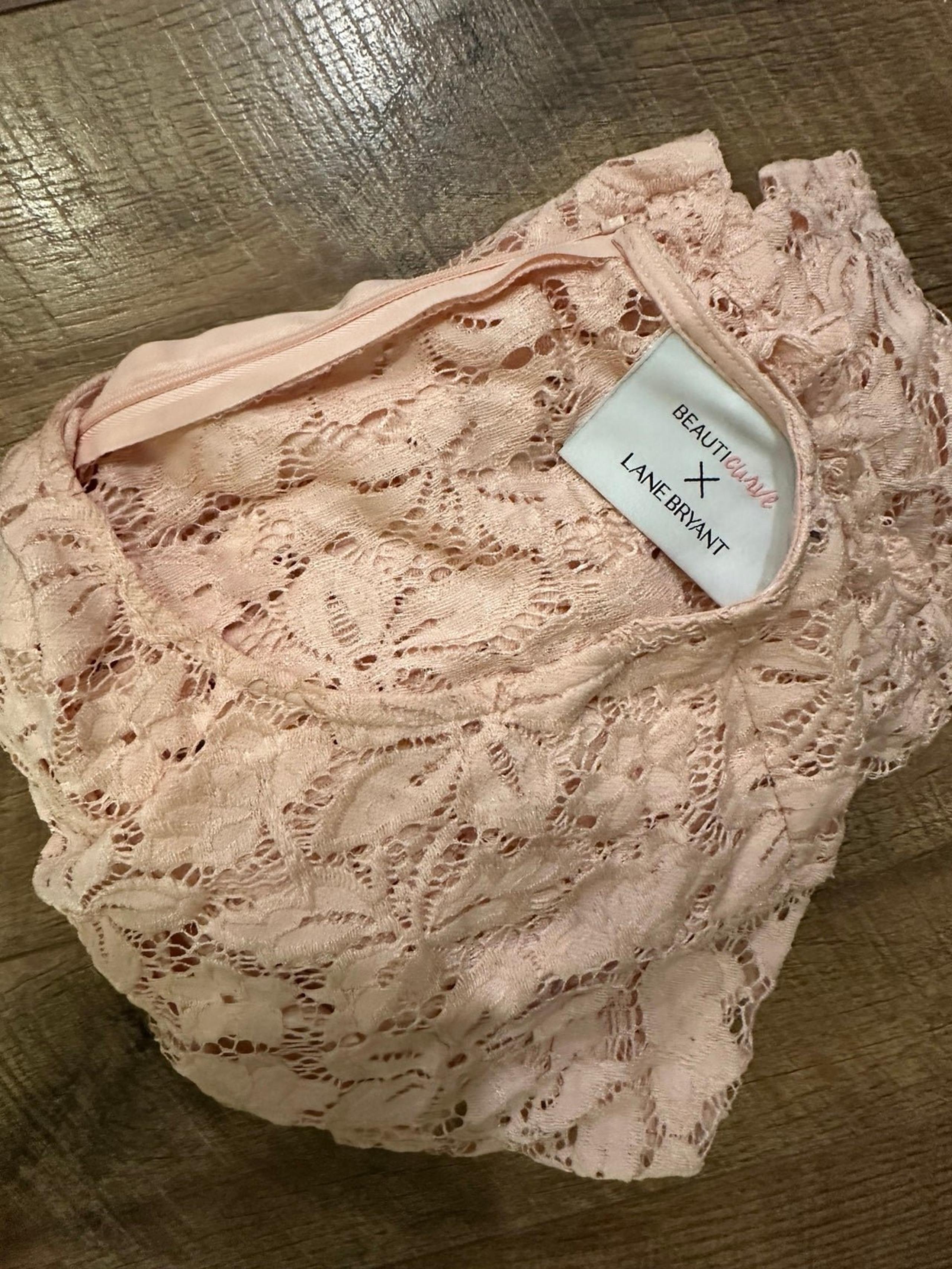 Lane Bryant Lace Pink Dress Size 3X