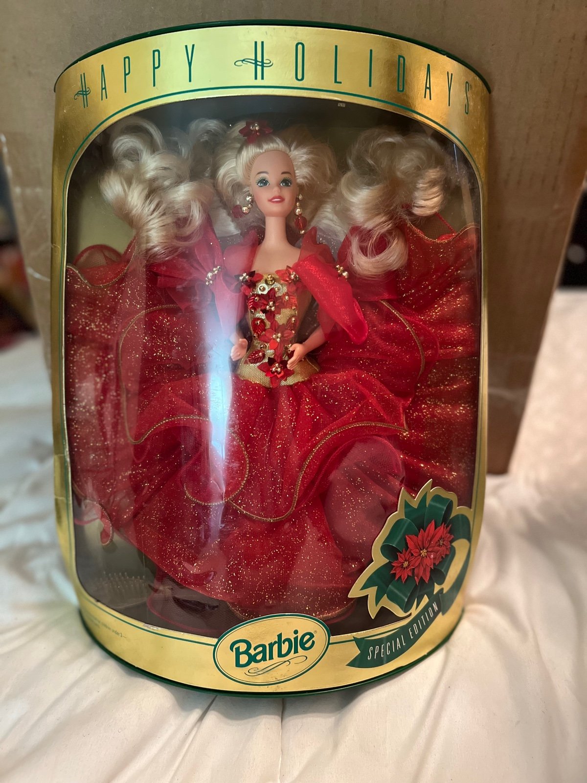 Vintage 1993 Happy Holidays Barbie Special Edition