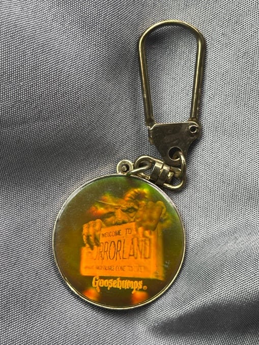Vintage goosebumps keychain hologram horrorland nightmares come to life