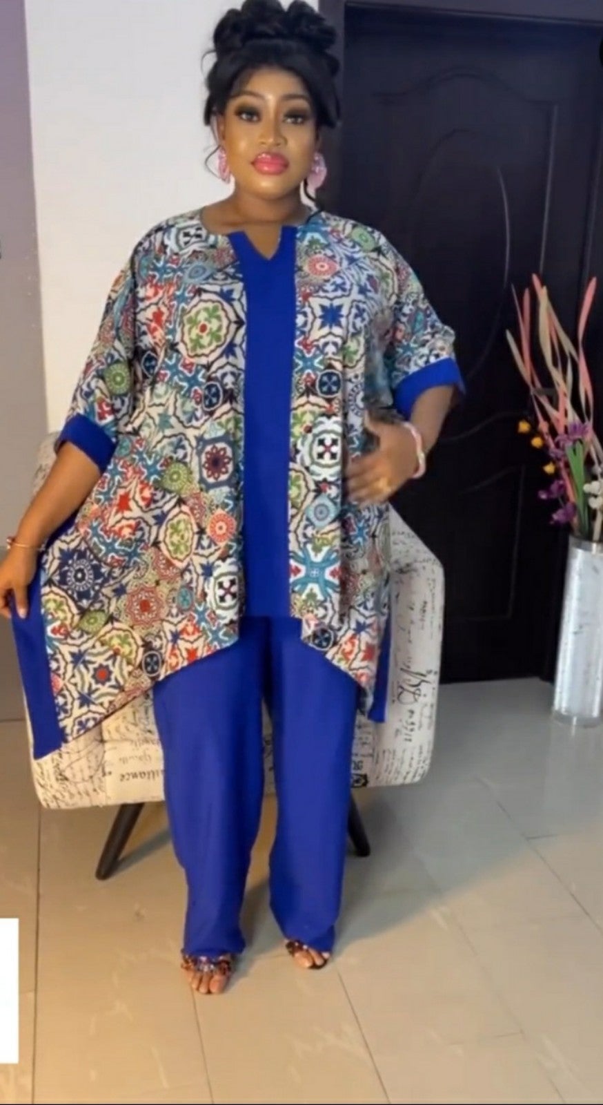 Ankara mix top and pants