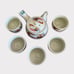 Miyama Pottery Kiln Tea Set Japan Vintage Tea Pot And Cups 80s