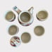 Miyama Pottery Kiln Tea Set Japan Vintage Tea Pot And Cups 80s