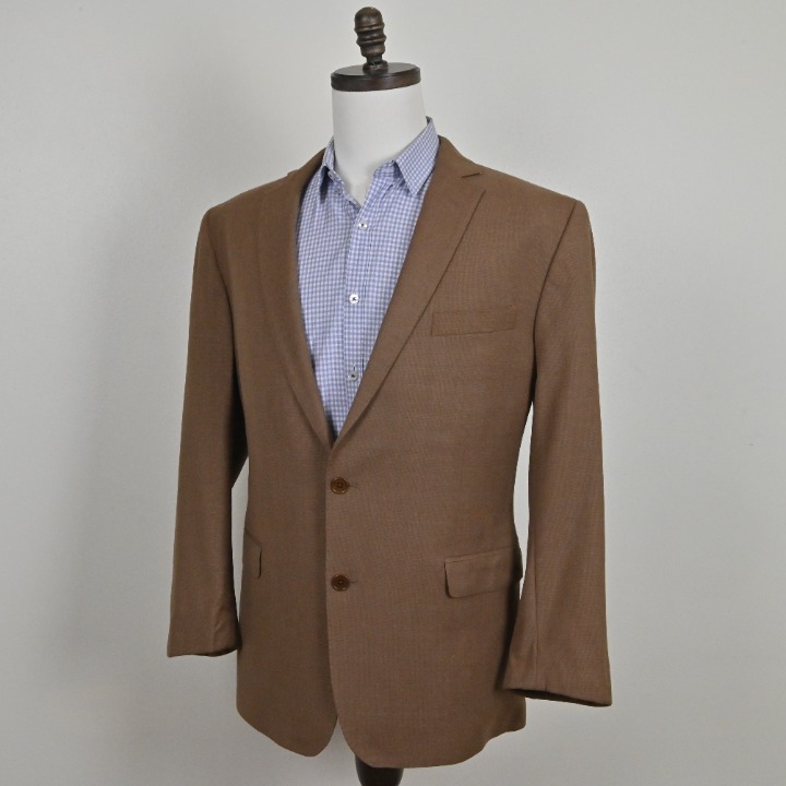 Brooks Brothers Explorer Formal Retro 90s Preppy Regent Fit Brown Wool Blazer 44