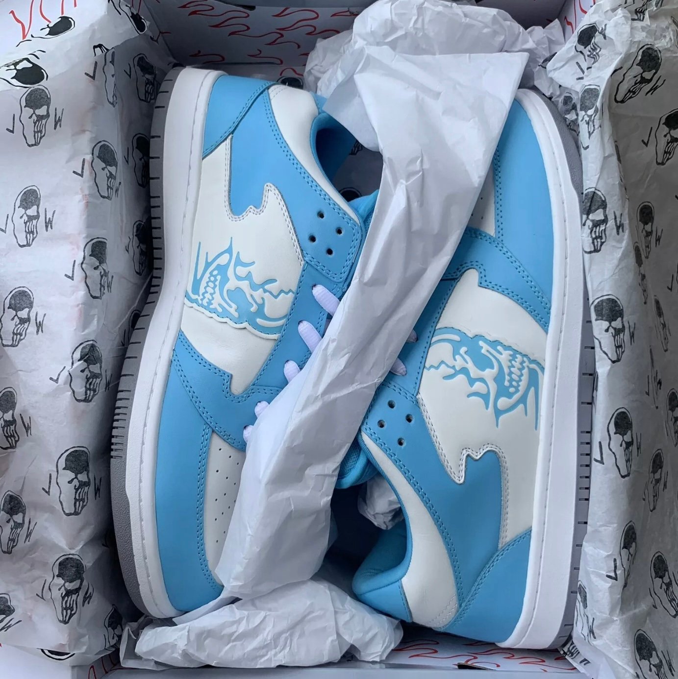 Warren Lotas The Reaper OG3 Electric Blue (Size 8.5) & Black “VS the World” (XL)