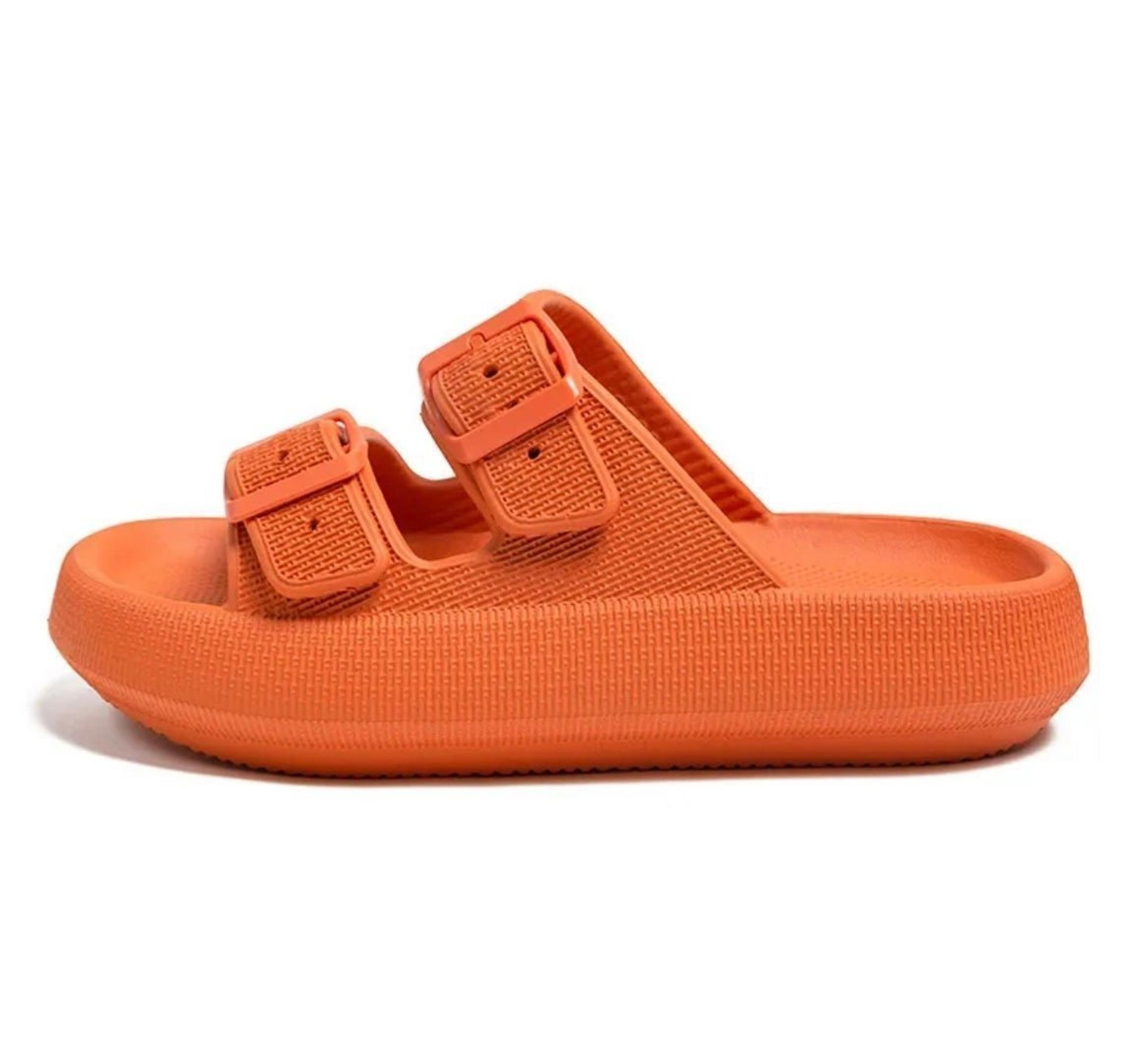 Unisex Double Buckle Adjustable EVA Slide Slippers