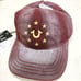 True Religion Deep Garnet Metalic Star Horseshoe Adjustable Strapback Hat New