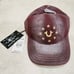True Religion Deep Garnet Metalic Star Horseshoe Adjustable Strapback Hat New