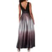 SLNY Ombre Dress Satin Bow Sash Gown Black Pink Formal Cocktail Gown Size 12