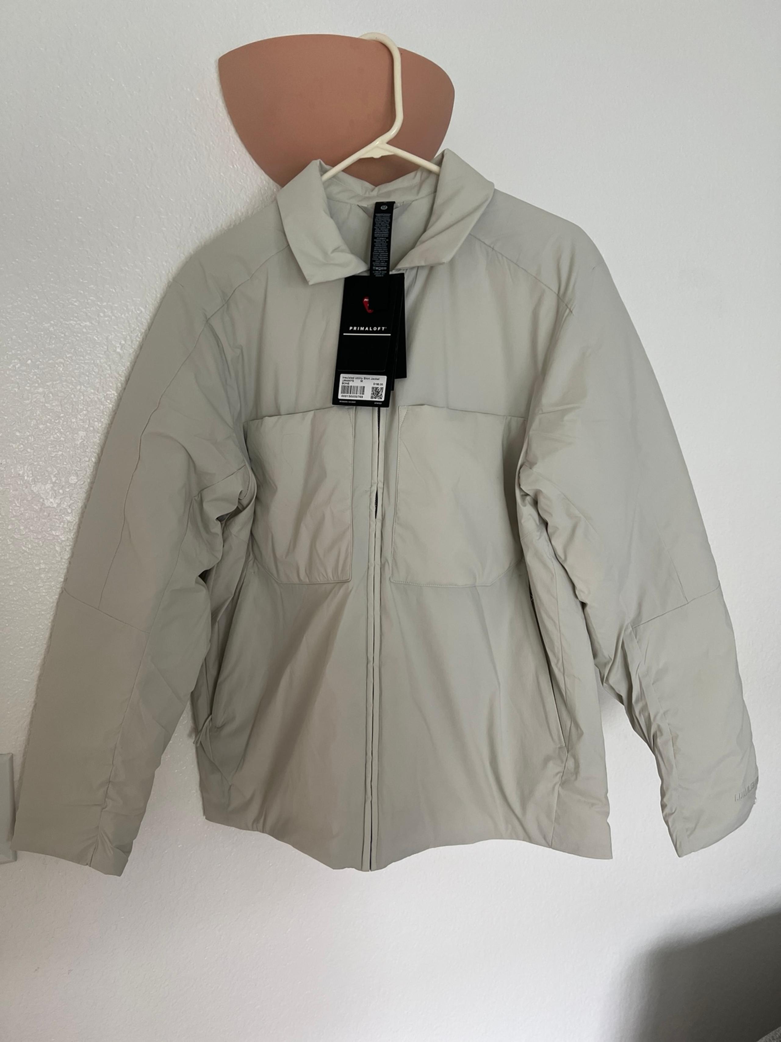 LULULEMON Men Utility Shirt Jacket in Bone M