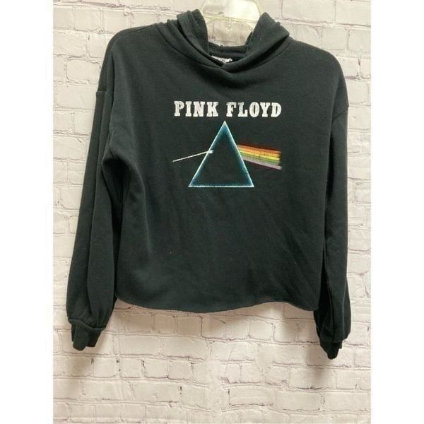 Pink Floyd Hoodie Dark Side of the Moon Black Graphic Print Sweatshirt XL