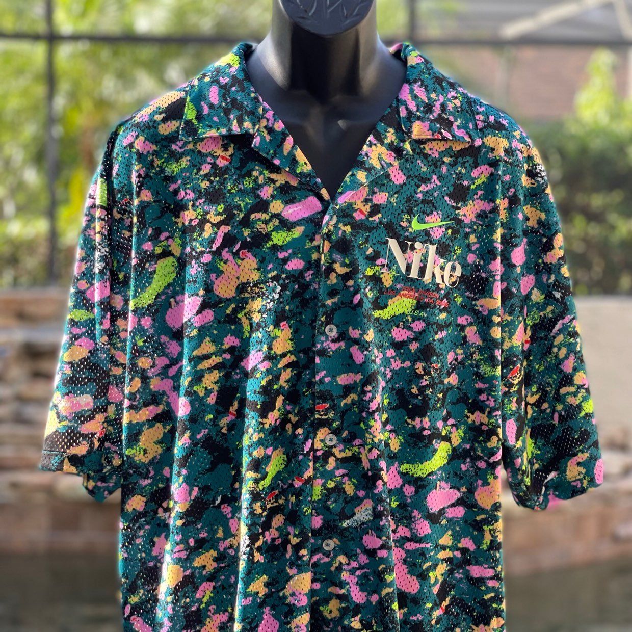NIKE NK TREK DIVISION BUTTON-DOWN POLO SHIRT [DR9966-367] (XXL)