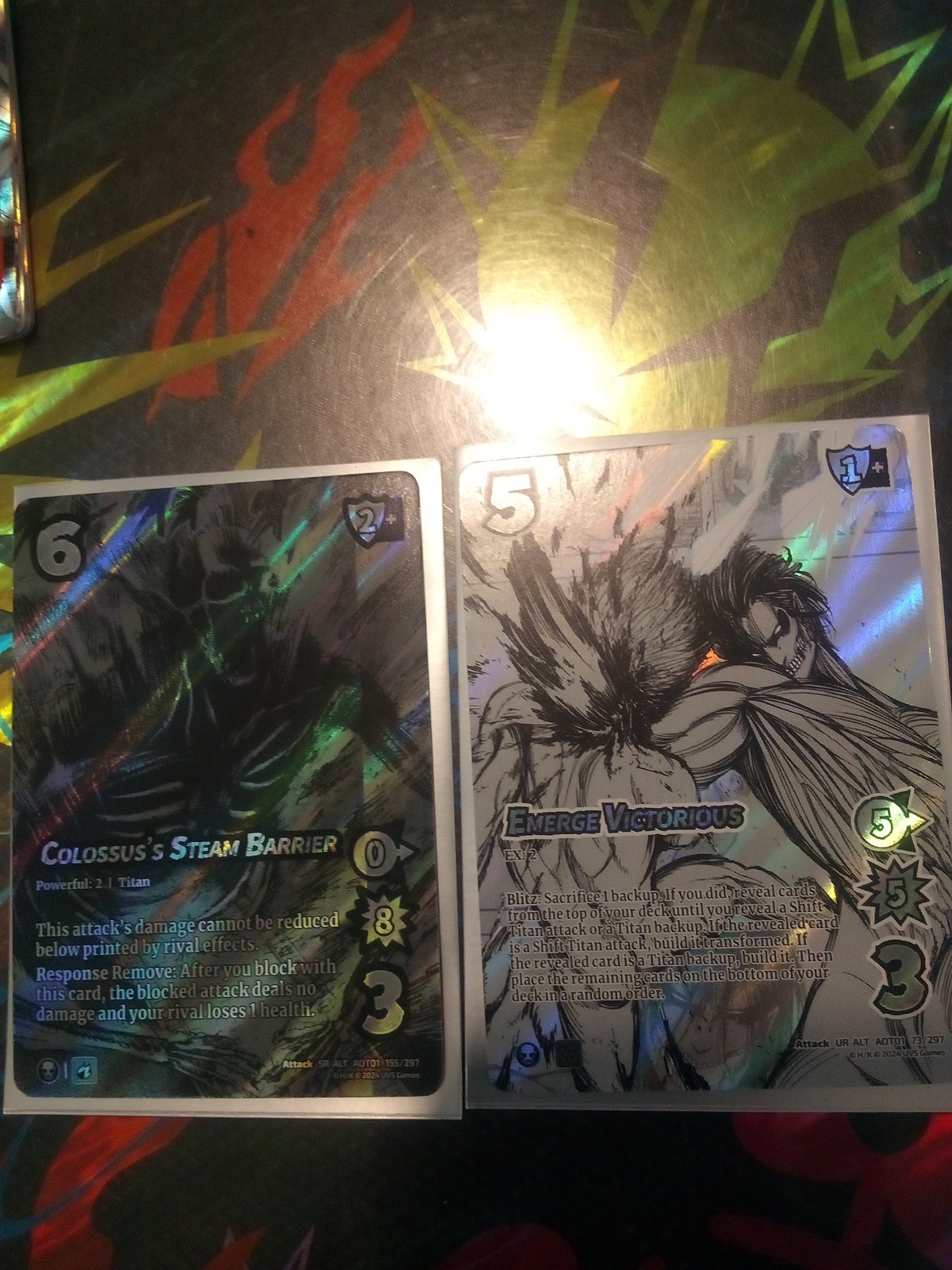 Universus attack on Titan alt arts