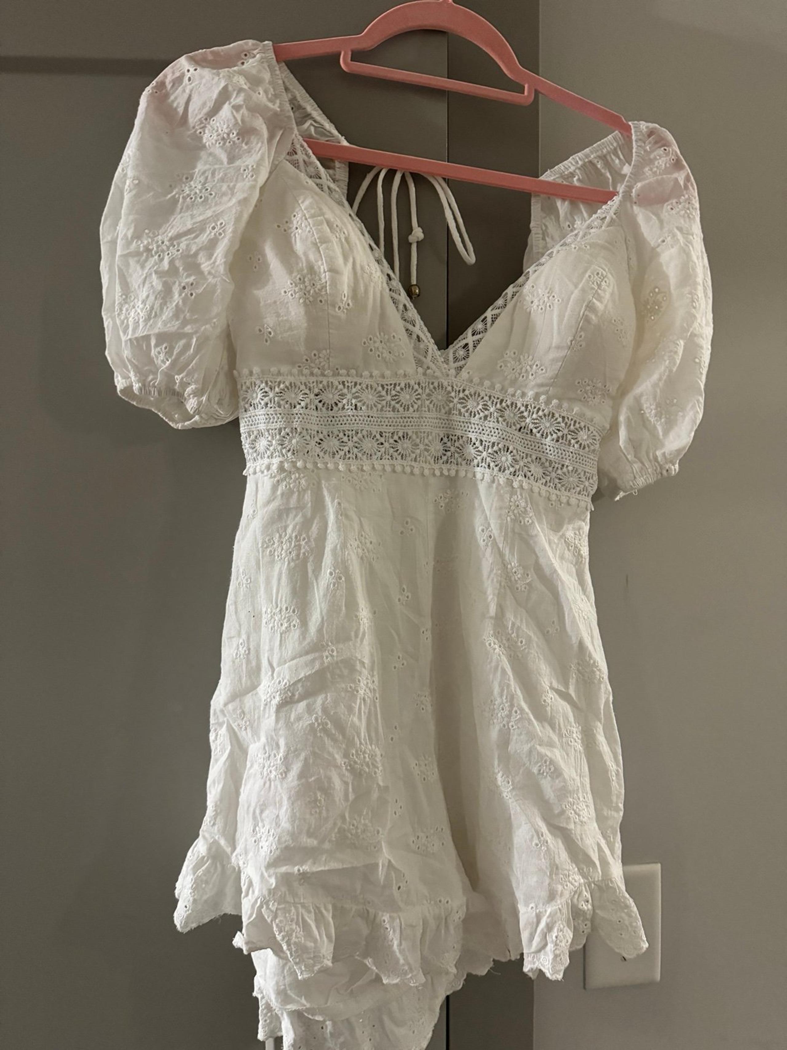 HELLO MOLLY white romper/jumpsuit NWOT
