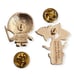Harry Potter Enamel Pins: Chibi Neville Longbottom and a Mandrake