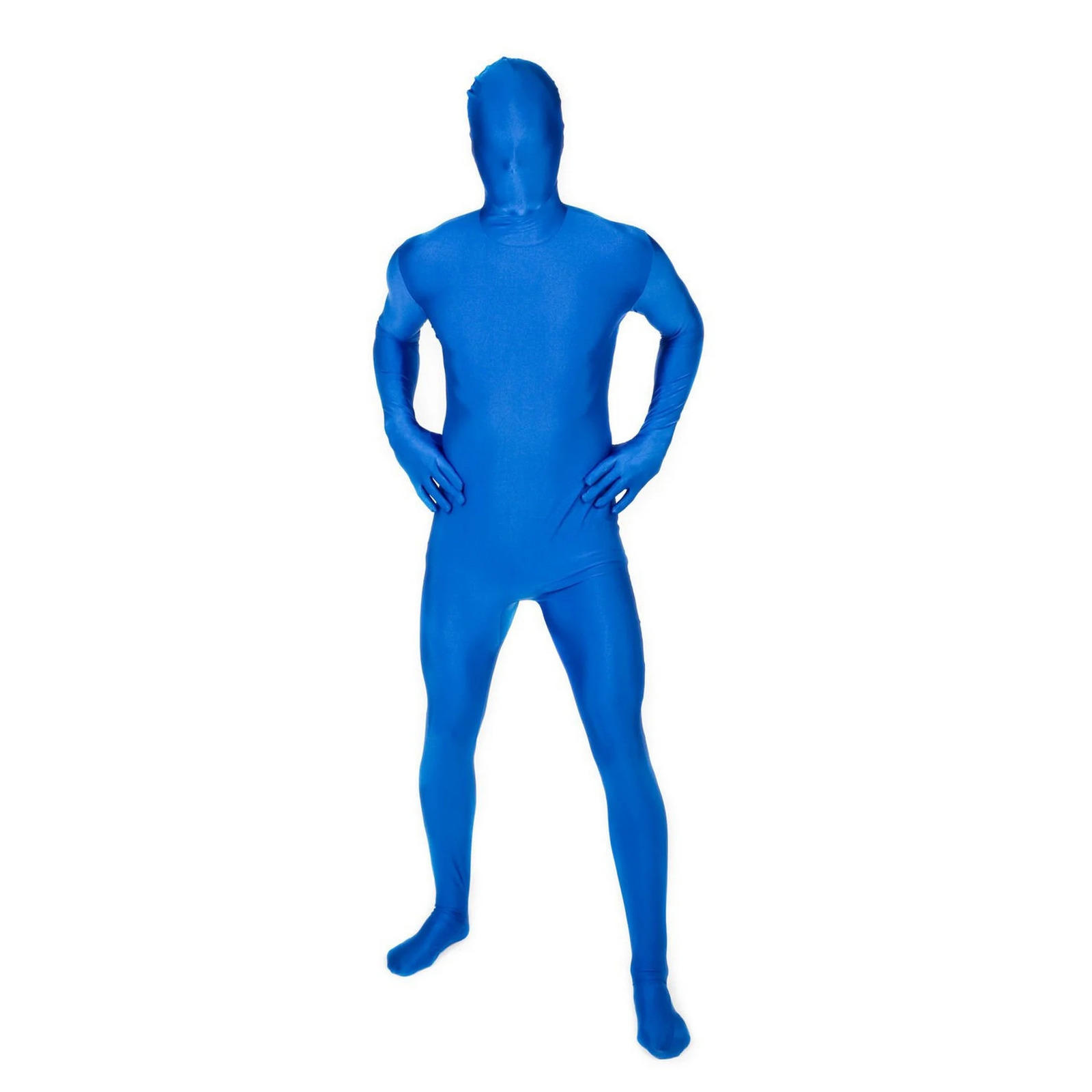 Partysuit Costume Blue Jumpsuit Halloween Party Cosplay -Adult Size Medium