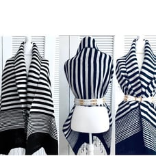 SHAWL Silk Black/Silver