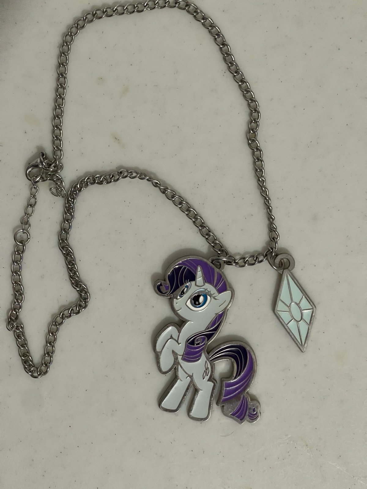My Little Pony 2013 Hasbro Rarity Hot Topic Necklace