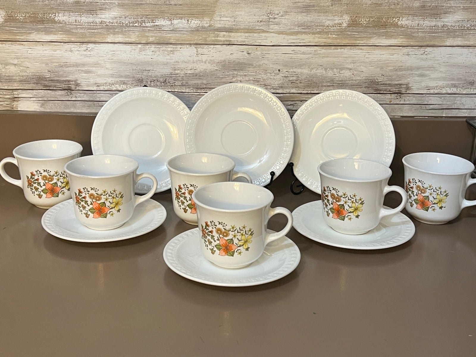 Cups and saucers