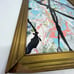 Framed Original Abstract Art Painting Tropical Yogurt Acrylic 9x12.5 TI5