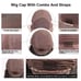 Brown Lace front wigs human hair blended